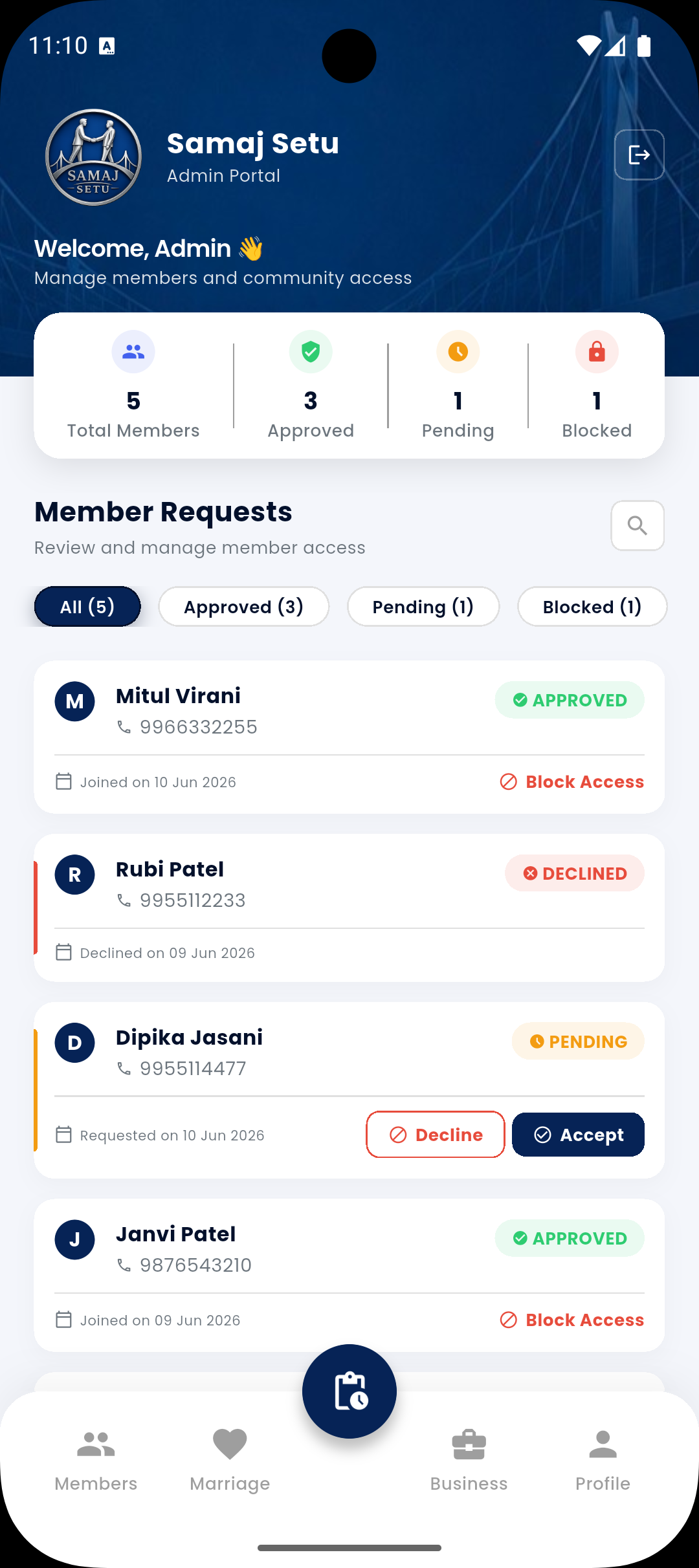 Admin Dashboard